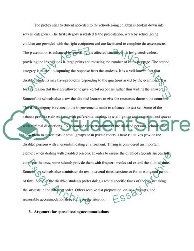 Kids With Disabilities Should Get Special Testing Accommodations