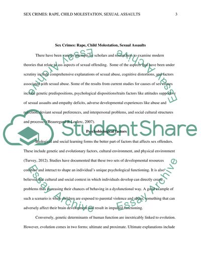 Causes of Sexual Behavior