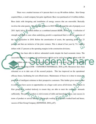 Strengths and Weaknesses of Kier Group Company