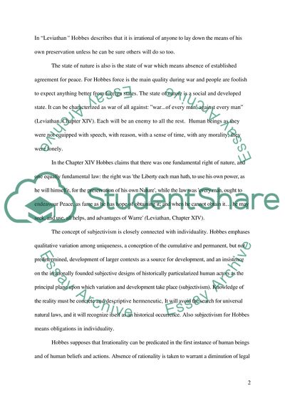 Hobbes (15 88-1679) on the right to all