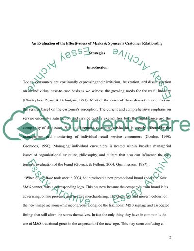 relationship marketing dissertation