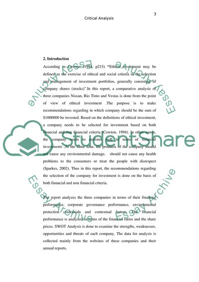 Critical Analysis in the Real World