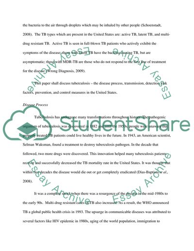 Control of Tuberculosis in the United States
