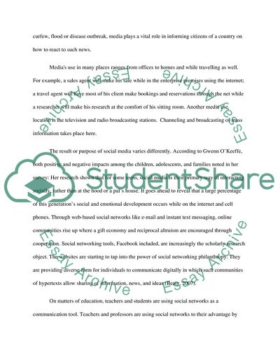 Effects of Social Media