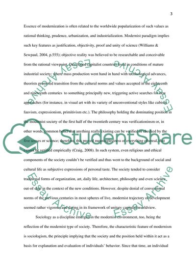 Are We Living in a Postmodern Society