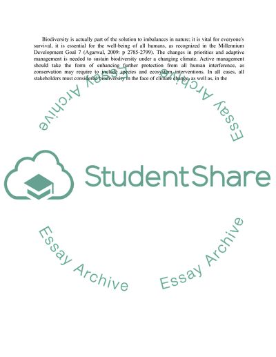 Loss of Biodiversity and its Peculiarities