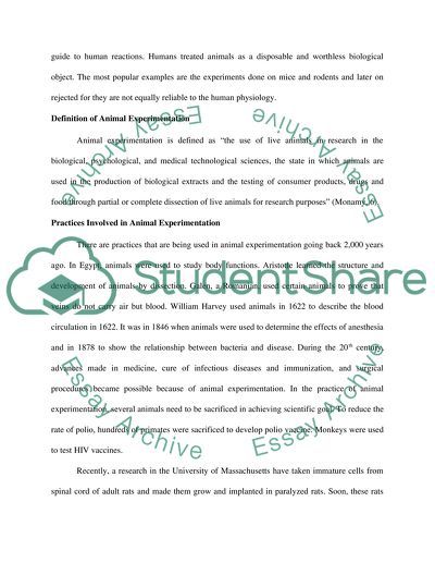 Can animal experimentation be justified