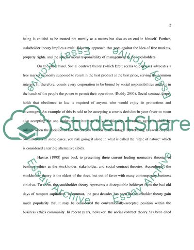 Social Contract Theory in business