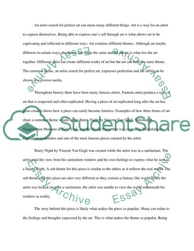 Common Themes Paper and Presentation