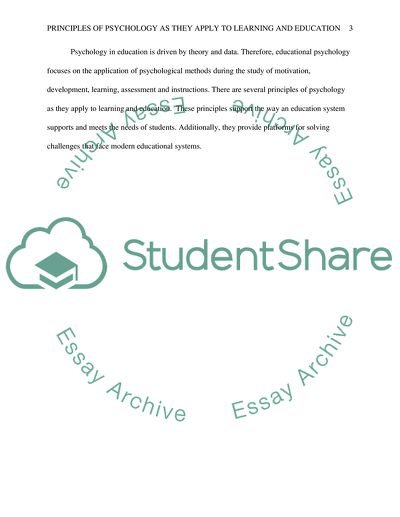 Psychology - Science of Education