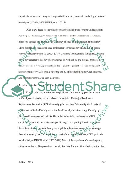 Adjustment of Knee Extension to the Latest Measurement Device