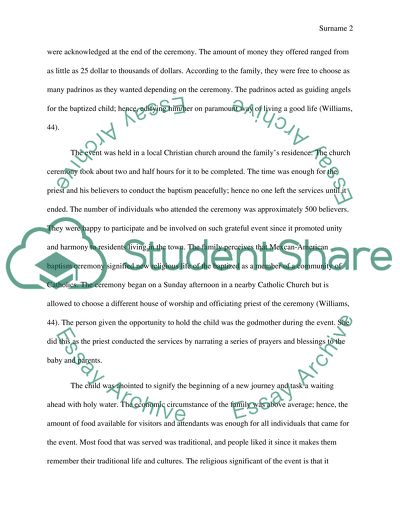 Ethnographic Analysis of a Mexican American Family