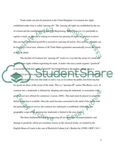 Trademarks and Service Marks