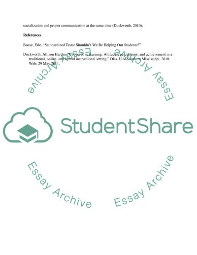 Standardized Tests: Shouldnt We Be Helping Our Students summary