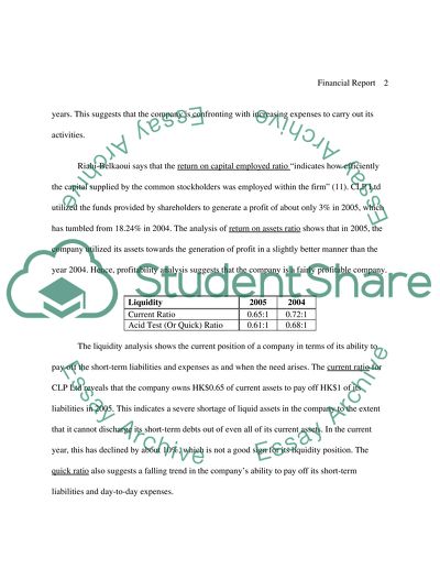 Financial Performance of the Two Companies