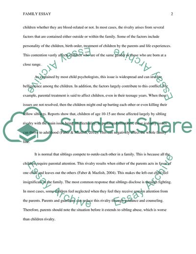 image of the child examples essay
