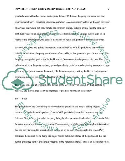 The Power of Green Party