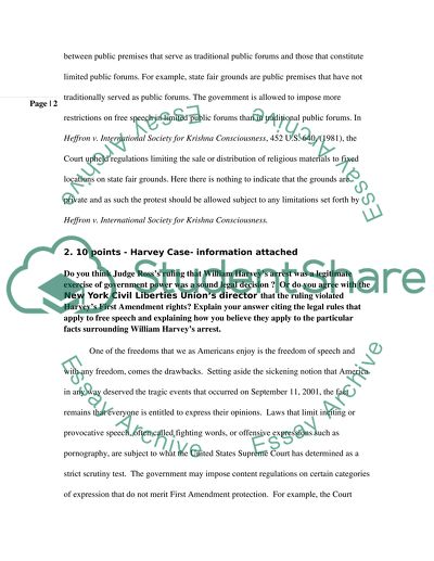 First Amendment Legal Precedents