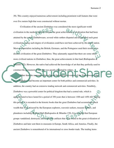 Civilization of Ancient Zimbabwe