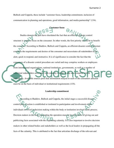 Disaster Communication Strategy