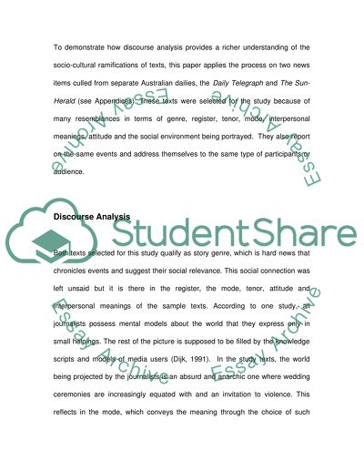Discourse Analysis: For a Better Understanding of the Social Meanings of Texts
