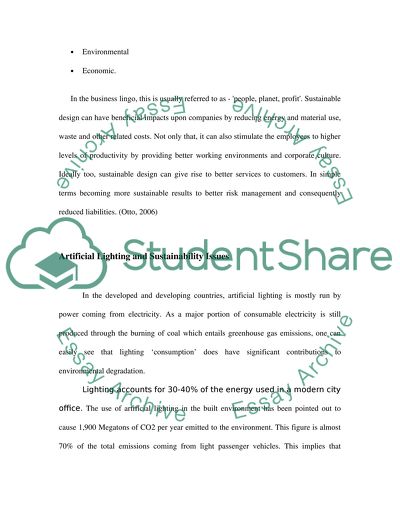 Sustainable Construction