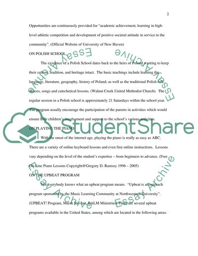 At the University of New Haven