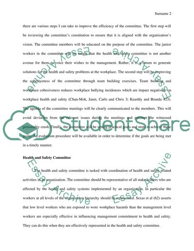 BSBOHS503B Assist in the design and devlopment of OHS participative arrangements