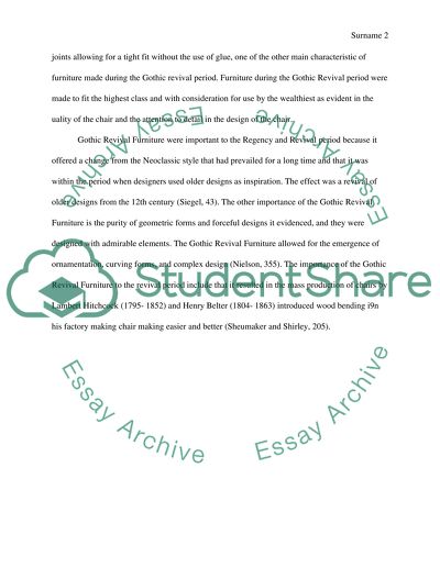 Gothic Revival Arm Chair by Gustave Herter