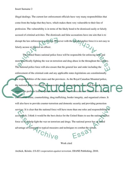 The national police force