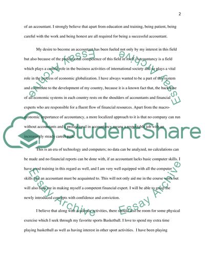 Interest in the Field of Accounting