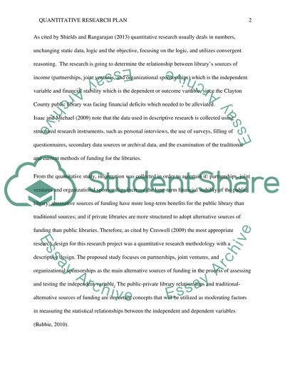 Assessing and Recommending Quantitative Research Designs