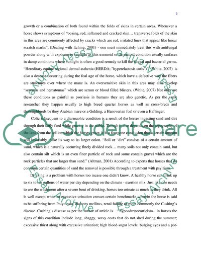 Common Health Problems found in Horses