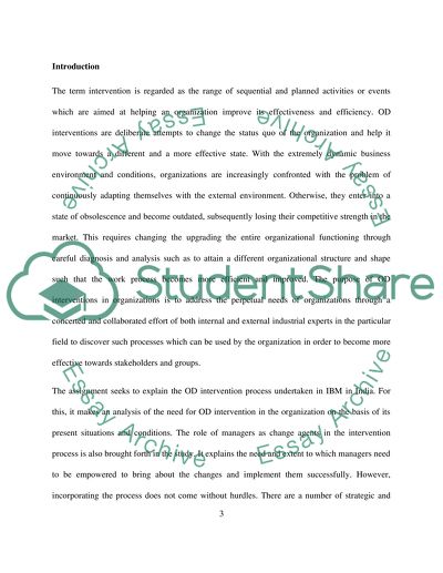 ORGANISATION DEVELOPMENT