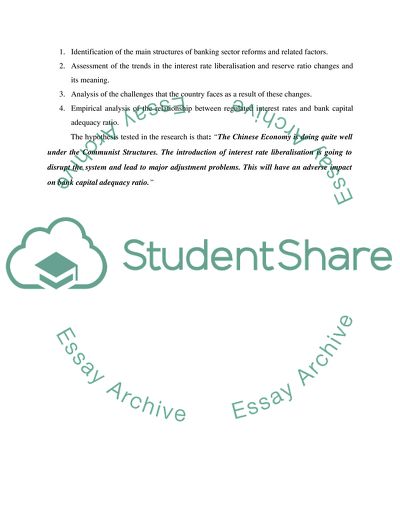 Impact of Interest Rate Liberalisation on Chinese Economy