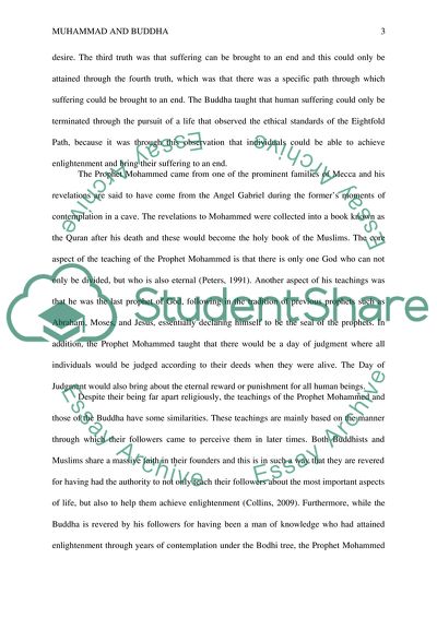 The Teachings of the Prophet Mohammed and Gautama Buddha