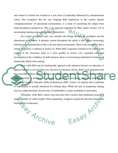 How compelling do you find Ball,s argument in this 2011 article