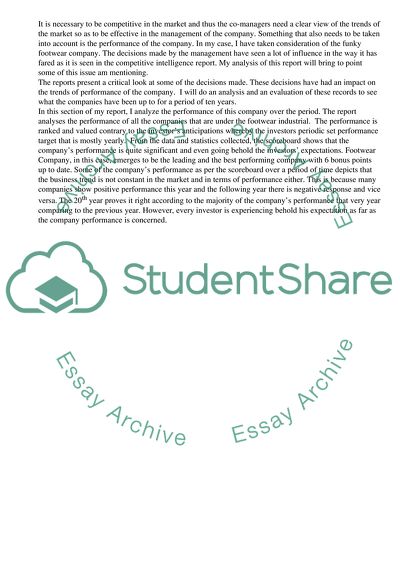 Funky Footwear Performance Evaluation