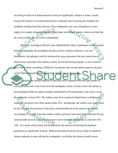 Natural Geological Disasters