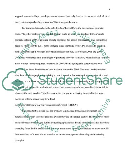 Has Advertising Helped to Make Men More Self Conscious about Their Appearance