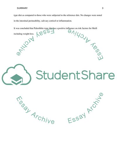 Palaeolithic-type diet and the metabolic syndrome