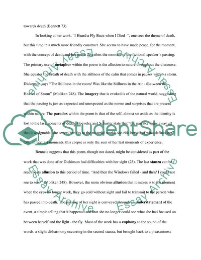 I Heard a Fly buzz-when I died