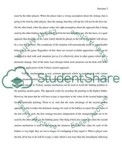 Game theory research paper