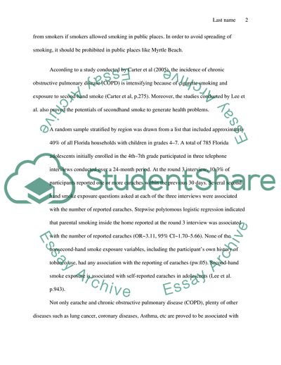 Should Smoking Be Banned in Myrtle Beach