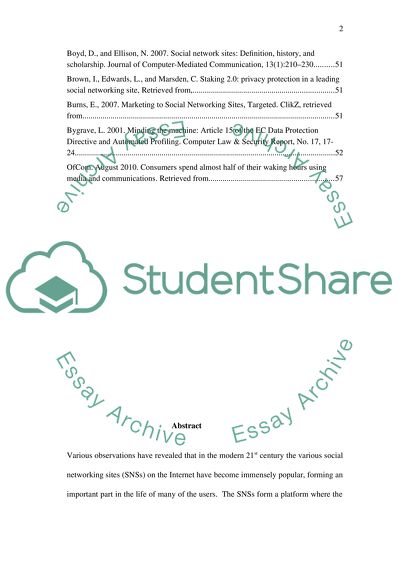 Data Protection and Privacy Issues with Social Networking Sites