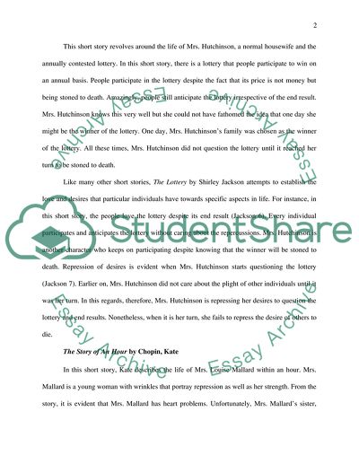 Short Stories versus Repression of Desires and Love