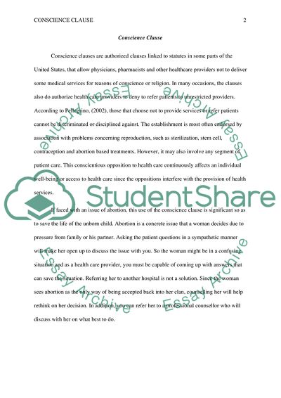 Conscience clauses