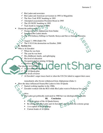 The definition of Al Qaeda group