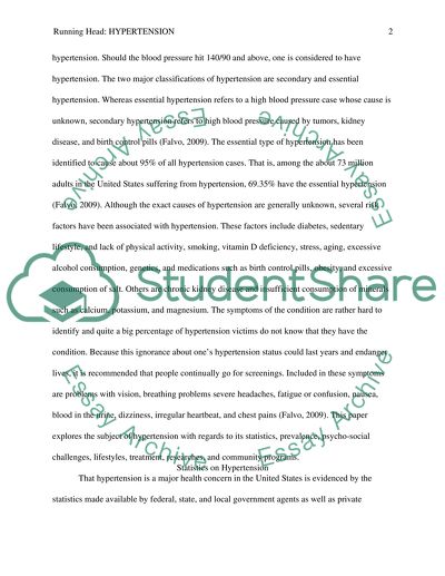 Hypertension: the Pressure of the Blood