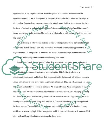 Asian Americans Small Business Participation